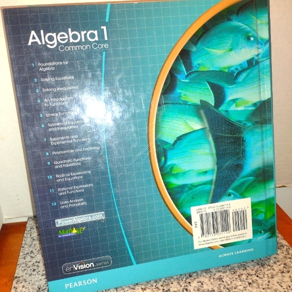 High School Math 2015 Common Core Algebra 1 Student Edition Grades 8/9 - Picture 6 of 6